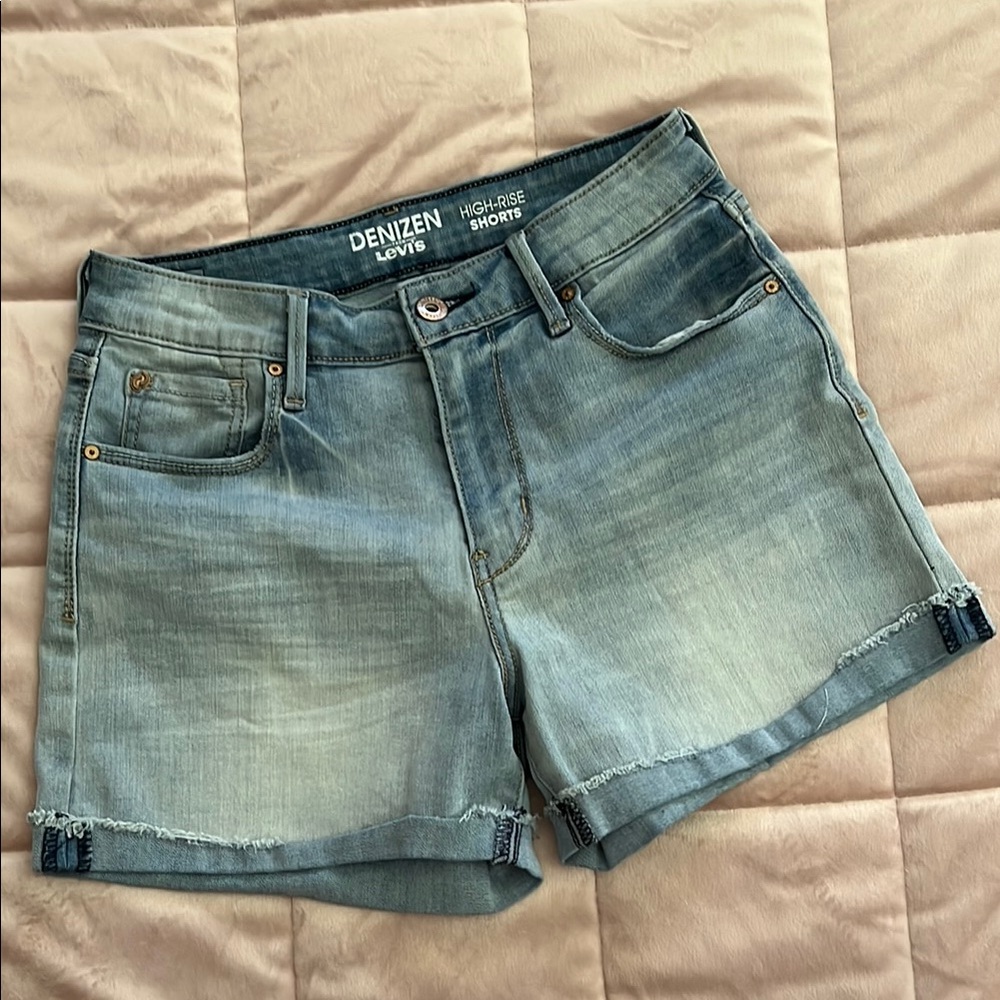 Denizen from Levi's Women's High-Rise Denim Shorts - Blue